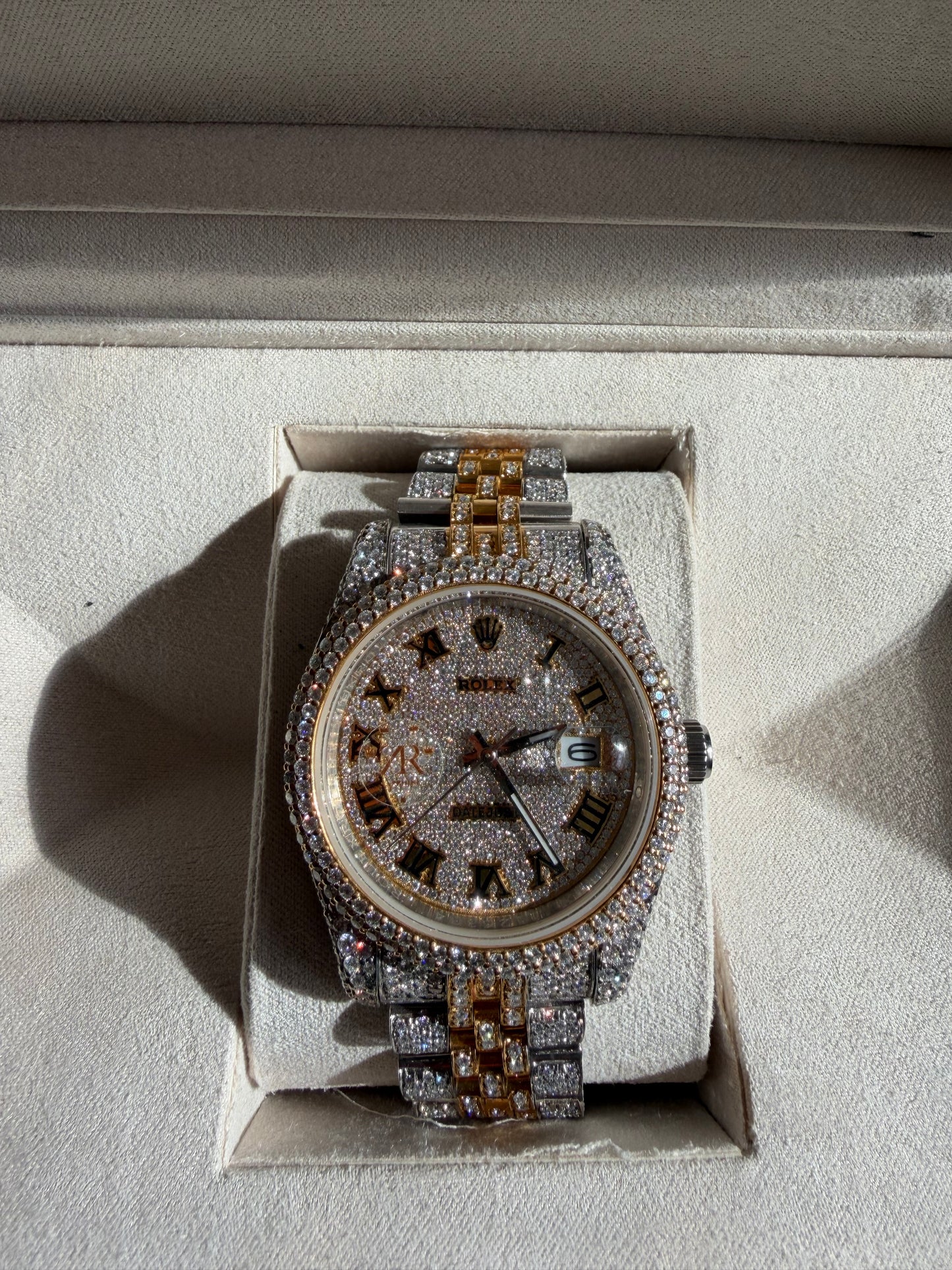 Iced Out Moissanite Rollie