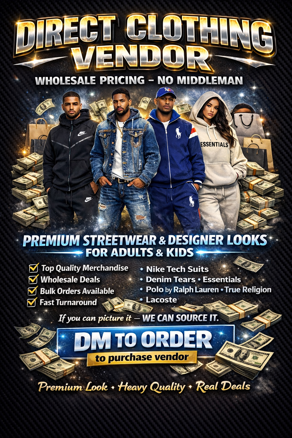 Direct clothes vendor